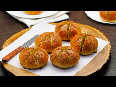 Korean Cream Cheese Garlic Bread 韩国蒜香奶酪面包