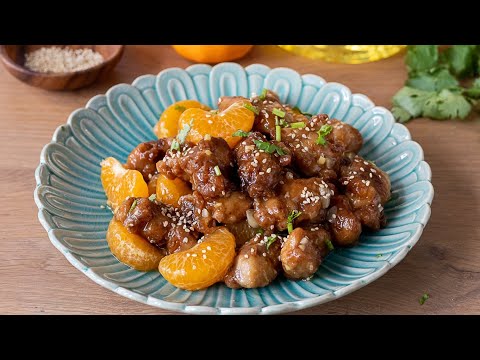 Golden Chicken with Mandarin Orange 橘祥如意香橙鸡块