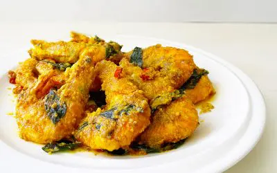 Salted Egg Prawns