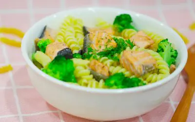 Salmon Mushroom Fusilli