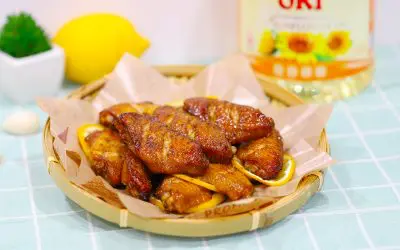 Baked Lemon Garlic Wings