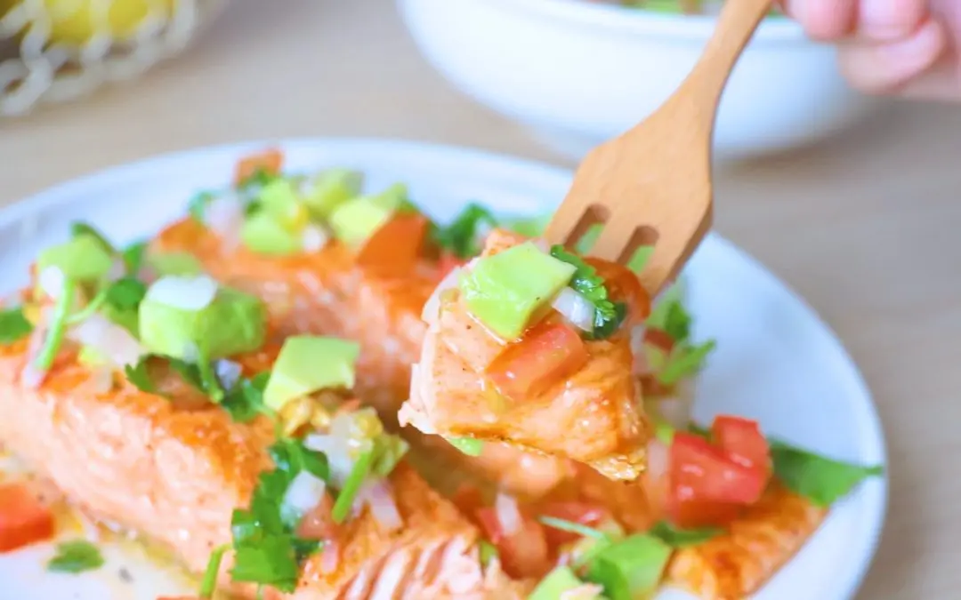 Salmon with Avocado Salsa