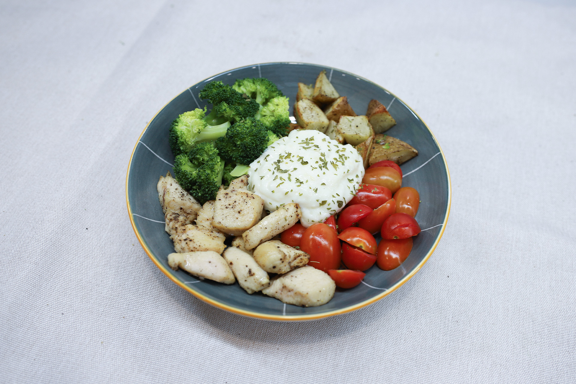 Air Fryer Chicken Salad with Yoghurt Dressing