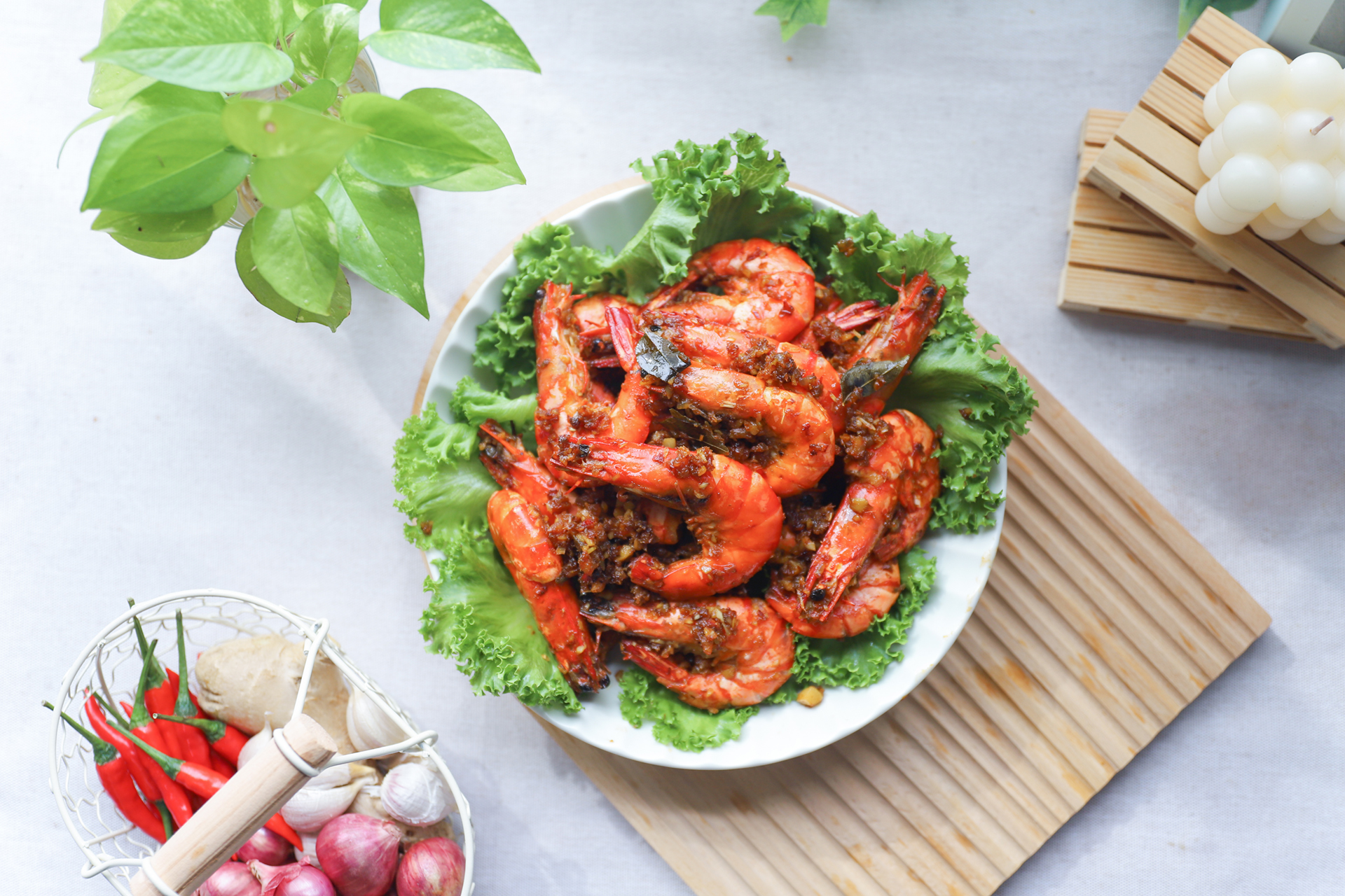 Kam Heong Prawns