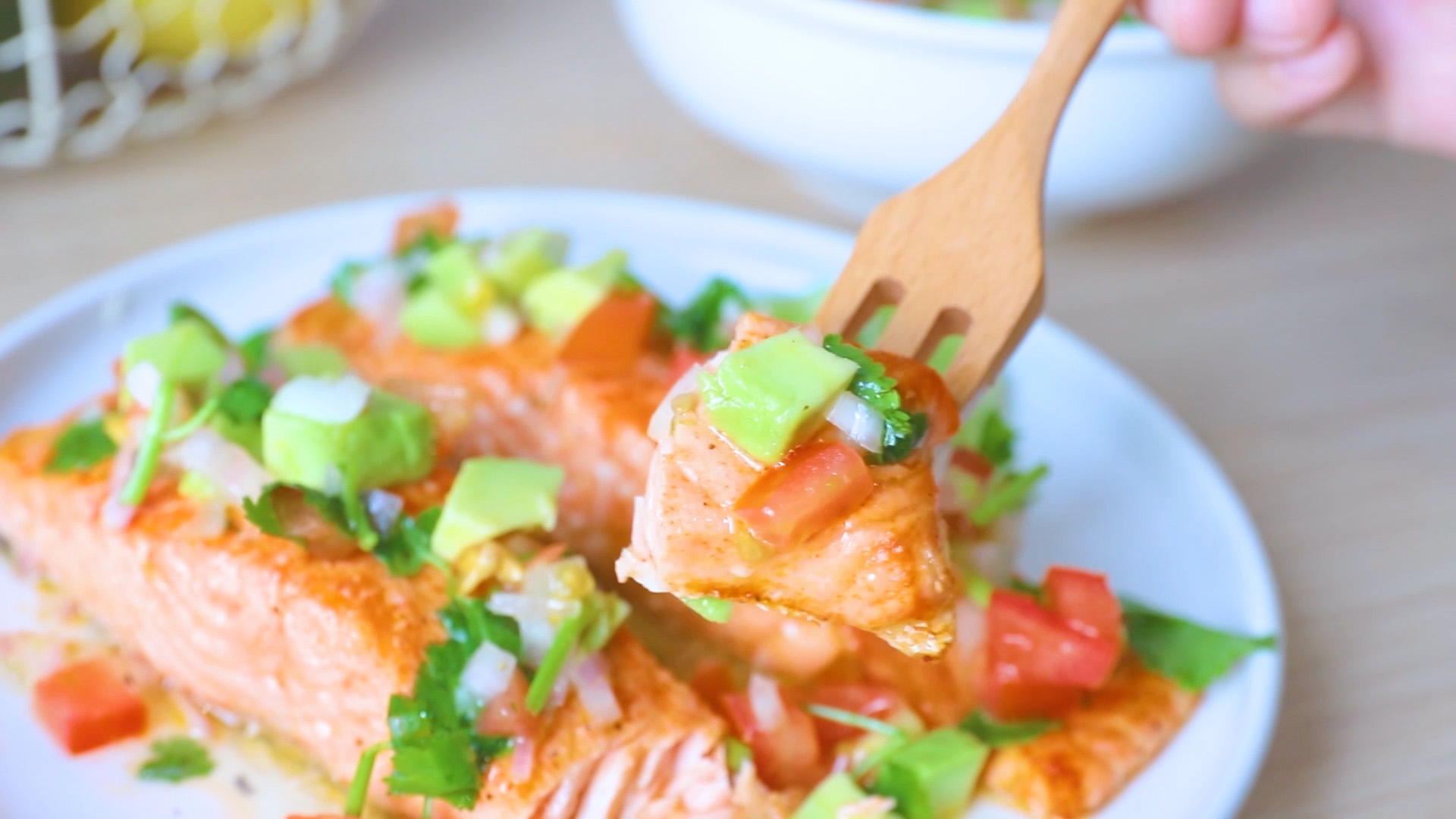 Salmon with Avocado Salsa